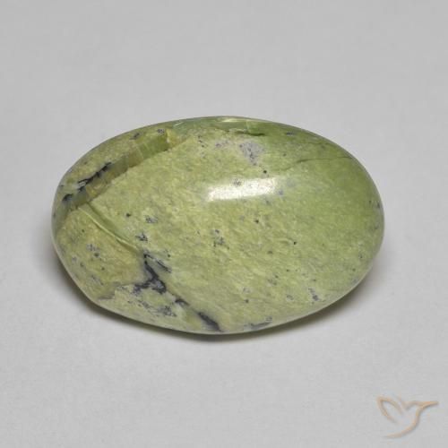 9,17 ctw natürlicher Mittelgrün Opal, Oval, Lichtundurchlässig