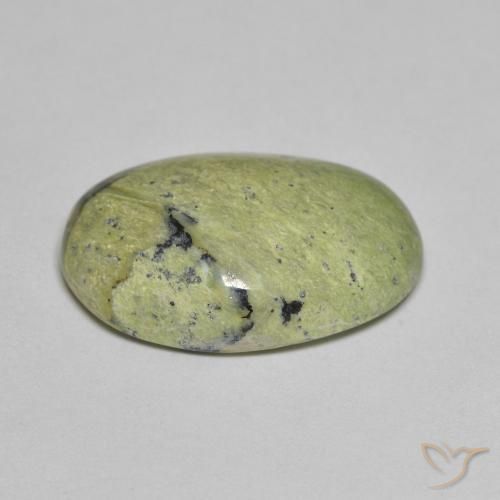 9,17 ctw natürlicher Mittelgrün Opal, Oval, Lichtundurchlässig