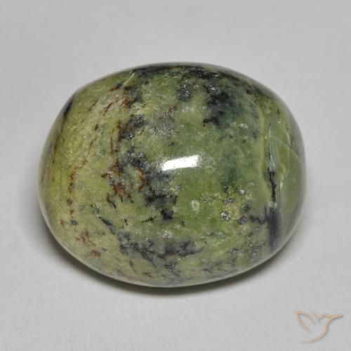 11.80ct Natürlicher Erde Grün Opal, Oval, Lichtundurchlässig, Photo A