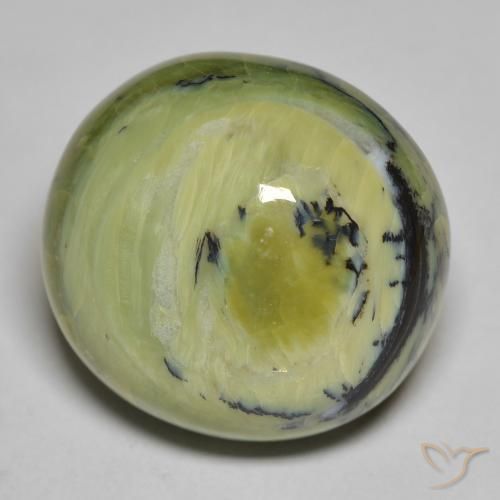 9,17 ctw natürlicher Mittelgrün Opal, Oval, Lichtundurchlässig