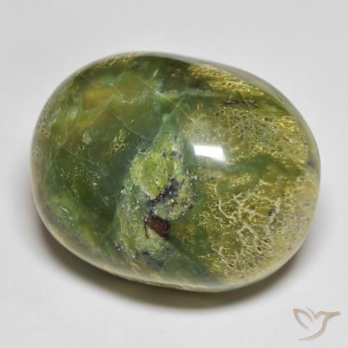 9,17 ctw natürlicher Warmes Grün Opal, Oval, Lichtundurchlässig