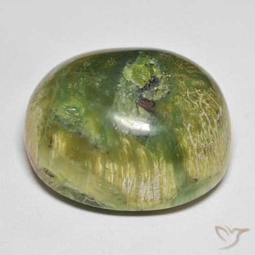 9,17 ctw natürlicher Warmes Grün Opal, Oval, Lichtundurchlässig