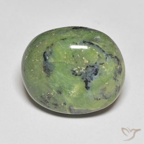 10.16ct Natürlicher Warmes Grün Opal, Oval, Lichtundurchlässig, Photo A