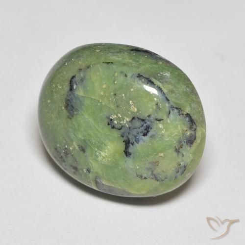 9,17 ctw natürlicher Warmes Grün Opal, Oval, Lichtundurchlässig
