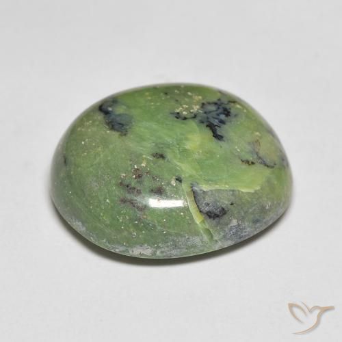 9,17 ctw natürlicher Warmes Grün Opal, Oval, Lichtundurchlässig