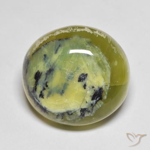15.08ct Natürlicher Warmes Grün Opal, Oval, Lichtundurchlässig