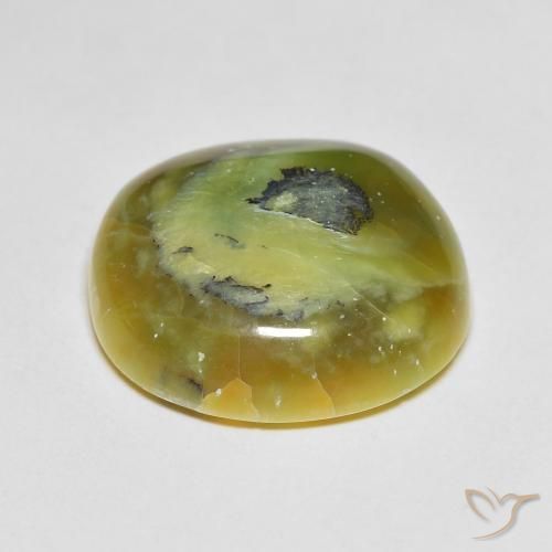 9,17 ctw natürlicher gelblich-grün Opal, Oval, Lichtundurchlässig