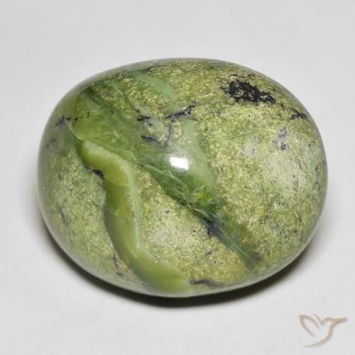 20.82ct Natürlicher Erde Grün Opal, Oval, Lichtundurchlässig