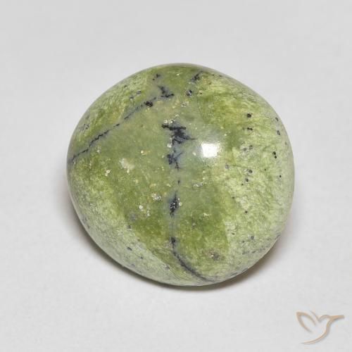 9,17 ctw natürlicher gelblich-grün Opal, Oval, Lichtundurchlässig