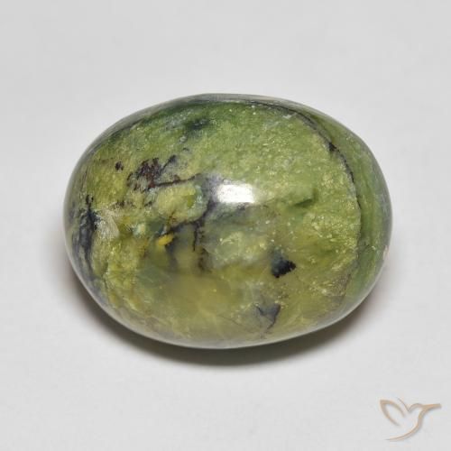 13.83ct Natürlicher Warmes Grün Opal, Oval, Lichtundurchlässig