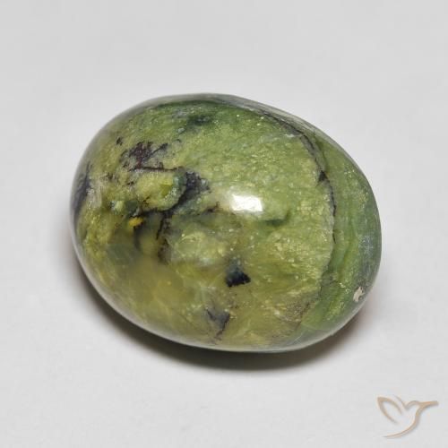 9,17 ctw natürlicher Warmes Grün Opal, Oval, Lichtundurchlässig