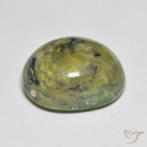 9,17 ctw natürlicher Warmes Grün Opal, Oval, Lichtundurchlässig