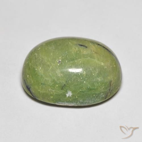 9,17 ctw natürlicher Warmes Grün Opal, Oval, Lichtundurchlässig