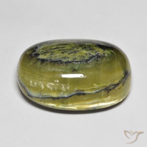 9,17 ctw natürlicher Warmes Grün Opal, Oval, Lichtundurchlässig