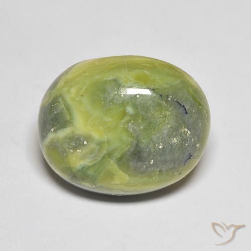 11.89ct Natürlicher Erde Grün Opal, Oval, Lichtundurchlässig, Photo A