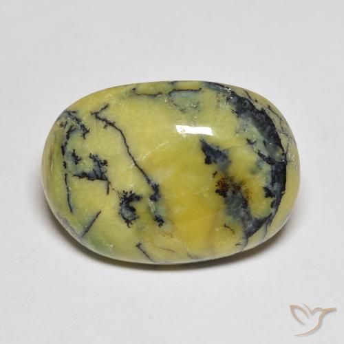 9.96ct Natürlicher Warmes Grün Opal, Oval, Lichtundurchlässig, Photo A
