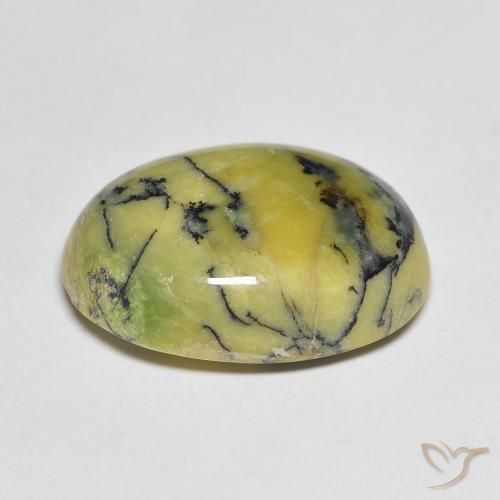 9,17 ctw natürlicher Warmes Grün Opal, Oval, Lichtundurchlässig