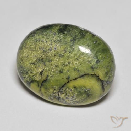 9,17 ctw natürlicher Warmes Grün Opal, Oval, Lichtundurchlässig