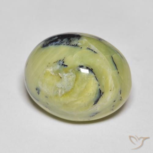 9,17 ctw natürlicher hellgrün Opal, Oval, Lichtundurchlässig