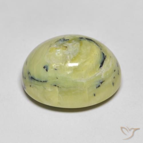 9,17 ctw natürlicher hellgrün Opal, Oval, Lichtundurchlässig