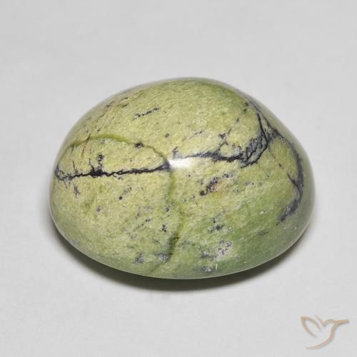 9,17 ctw natürlicher Mittelgrün Opal, Oval, Lichtundurchlässig