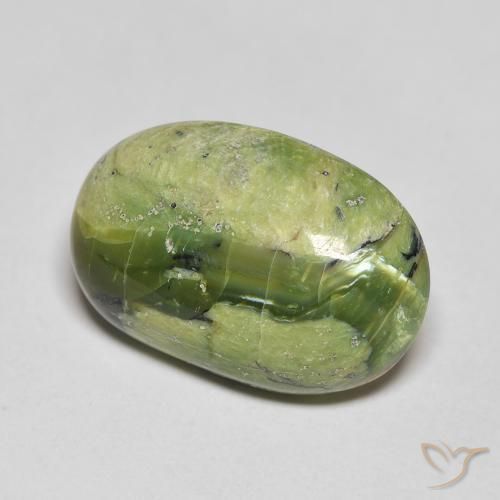 9,17 ctw natürlicher Mittelgrün Opal, Oval, Lichtundurchlässig