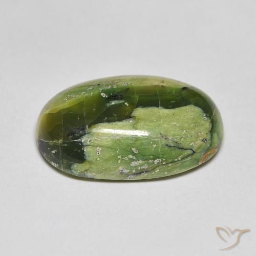 9,17 ctw natürlicher Mittelgrün Opal, Oval, Lichtundurchlässig