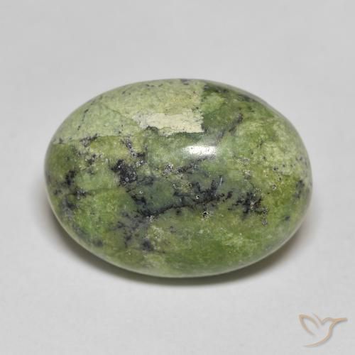 10.14ct Natürlicher gelblich-grün Opal, Oval, Lichtundurchlässig, Photo A