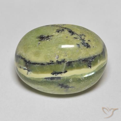 11.81ct Natürlicher Erde Grün Opal, Oval, Lichtundurchlässig, Photo A