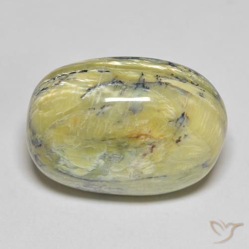 20.70ct Natürlicher Mittelgrün Opal, Oval, Lichtundurchlässig