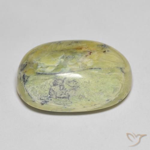 9,17 ctw natürlicher Mittelgrün Opal, Oval, Lichtundurchlässig