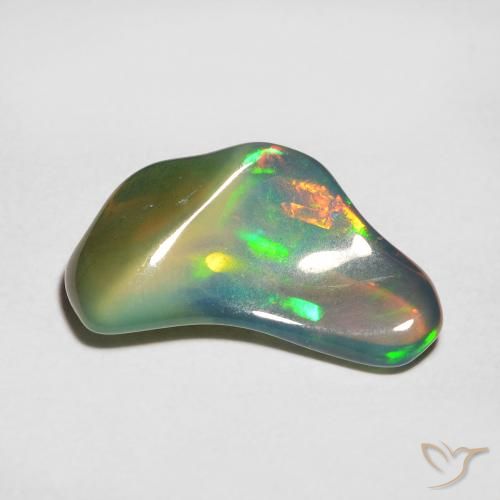 2.14ct Natürlicher Mehrfarbig Opal, Fantasie, Lichtdurchlässig