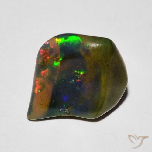 2.25ct Natürlicher Mehrfarbig Opal, Fantasie, Lichtdurchlässig