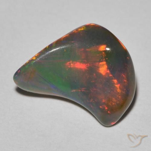 2.21ct Natürlicher Mehrfarbig Opal, Fantasie, Lichtdurchlässig, Photo A