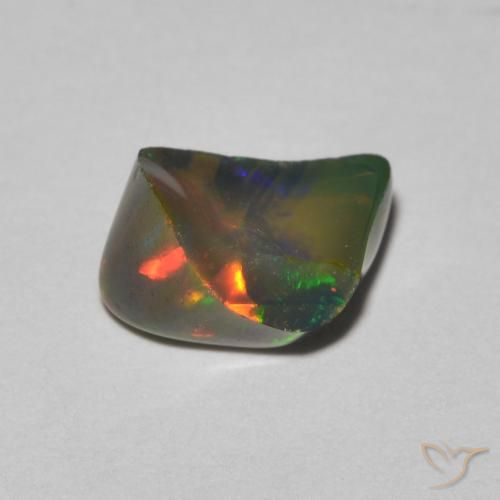 1.05ct Natürlicher Mehrfarbig Opal, Fantasie, Lichtdurchlässig