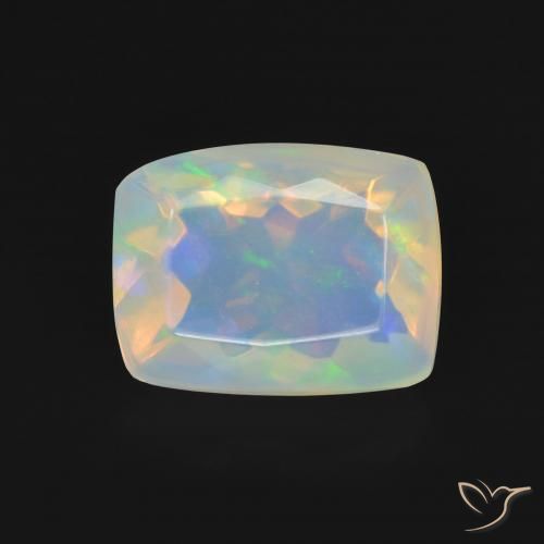 1.54ct Natürlicher Mehrfarbig Opal, Kissen, Transparent