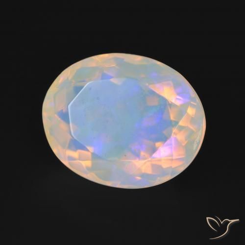 9,17 ctw natürlicher Mehrfarbig Opal, Oval, Transparent