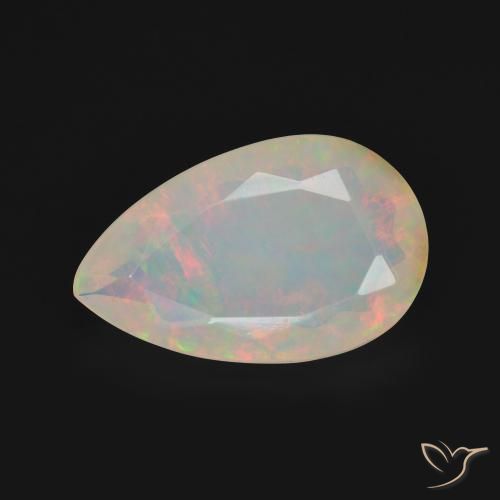 3.50ct Natürlicher Mehrfarbig Opal, Birnenform, Transparent