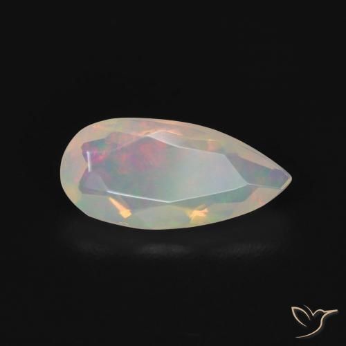 9,17 ctw natürlicher Mehrfarbig Opal, Birnenform, Transparent