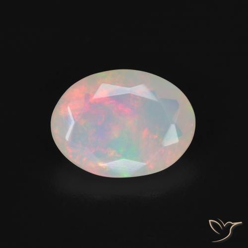 1.42ct Natürlicher Mehrfarbig Opal, Oval, Transparent
