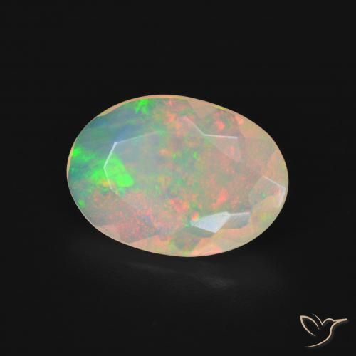 9,17 ctw natürlicher Mehrfarbig Opal, Oval, Transparent