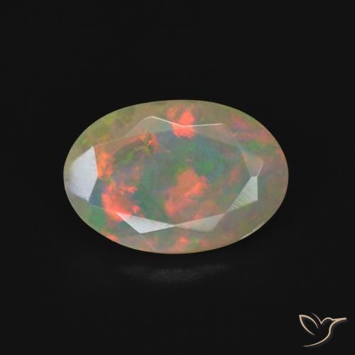 1.73ct Natürlicher Mehrfarbig Opal, Oval, Transparent