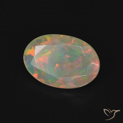 9,17 ctw natürlicher Mehrfarbig Opal, Oval, Transparent