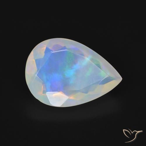 9,17 ctw natürlicher Mehrfarbig Opal, Birnenform, Transparent