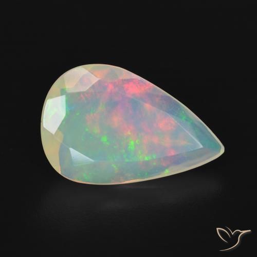 9,17 ctw natürlicher Mehrfarbig Opal, Birnenform, Transparent