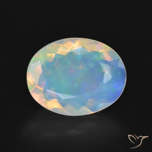 2.76ct Natürlicher Mehrfarbig Opal, Oval, Transparent