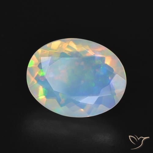 9,17 ctw natürlicher Mehrfarbig Opal, Oval, Transparent