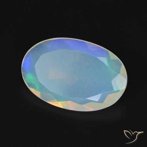 9,17 ctw natürlicher Mehrfarbig Opal, Oval, Transparent