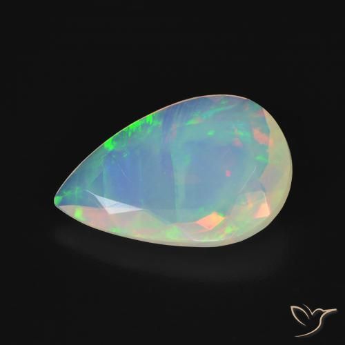9,17 ctw natürlicher Mehrfarbig Opal, Birnenform, Transparent