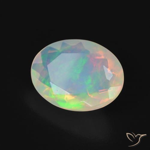 9,17 ctw natürlicher Mehrfarbig Opal, Oval, Transparent